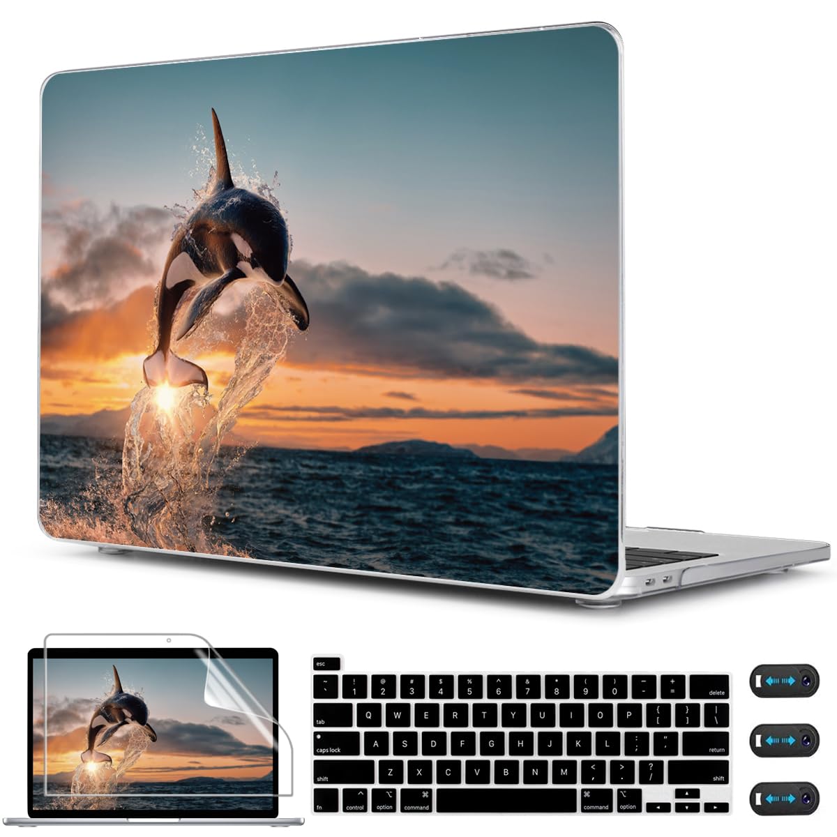 CISSOOK Compatible with MacBook Pro 13 inch Case 2025-2016 Release M2 M1