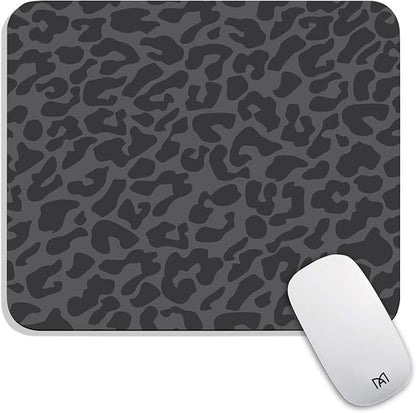Armanza Square Mouse Pad Black Leopard,Personalized Premium-Textured Custom Mouse Mat Design,Washable Mousepad Cloth,Non-Slip Rubber Base Computer Mouse Pads for Wireless Mouse