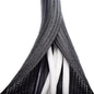 ZhiYo 6.6ft - 4/5 inch Cable Sleeve, Cord Wrap Wire Protector Tubing for Pets, PC Cable Wrap, Computer Cable Management Sleeve - Black