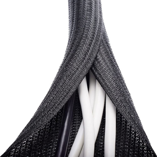 20ft 1/4 inch White Cable Sleeve