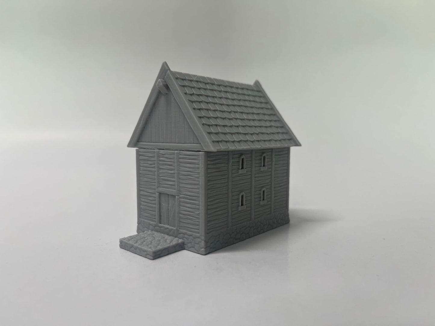 Paintable Tabletop Miniature Little Town Building Terrains - 18mm Scale Dioramas Building Set Scenery with Medieval Architecture Style by HAUTICO (HVillageHouses4-1)