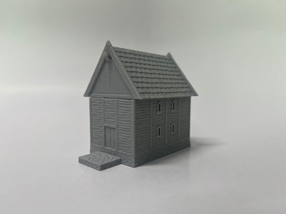 Paintable Tabletop Miniature Little Town Building Terrains - 18mm Scale Dioramas Building Set Scenery with Medieval Architecture Style by HAUTICO (HVillageHouses4-1)