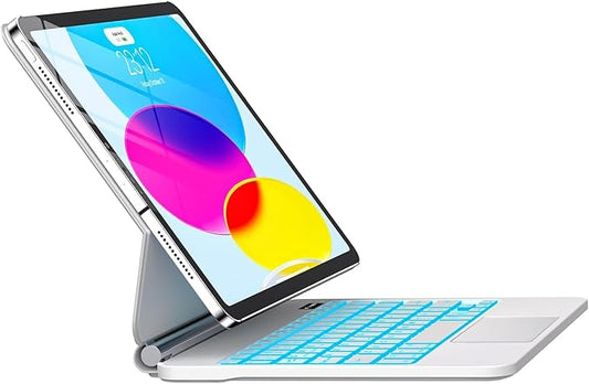 GGQFGTOJ for iPad 11th (A16) & 10th Generation Case with Keyboard – Magic-Style Magnetic – Floating Cantilever Stand - Multi-Touch Trackpad Keyboard Case for iPad 11 inch 2025&10th Gen 10.9 inch