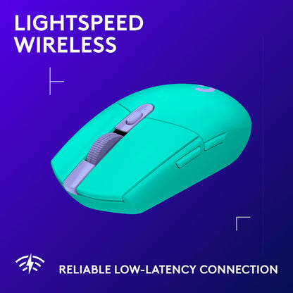 Logitech G305 Lightspeed Wireless Gaming Mouse, Hero Sensor, 12,000 DPI, Lightweight, 6 Programmable Buttons, 250h Battery, On-Board Memory, Compatible with PC, Mac - Mint