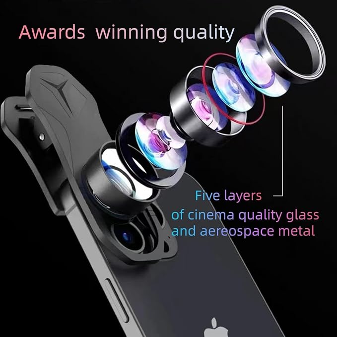 Fisheye 235°,Fish Eye Lens Universal HD Phone Fisheye Lens, Phone Camera Lens, for iPhone 7 8 x xr 11 12 13 14 15 pro max Android Samsung Smartphones (fisheye)