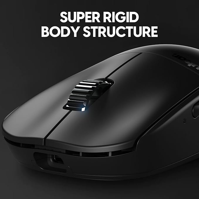 Pulsar Gaming Gears - X2A ES Wireless Gaming Mouse, Ambidextrous, Optical Switch, OLED Display, Driverless, PAW3395 Sensor, 100H Battery, 4K dongle Included (Medium, Black)