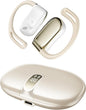 Open Ear Headphones, 0.28oz Lightweight Next-Gen Bluetooth 5.4 Air Conduction Wireless Earbuds w/Extra Bass, 48H Playtime, 3 EQ Modes, ENC Mic, IPX5, Snug Fit for Workout Running Beige