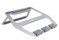 Aluminum Portable Foldable Height Adjustable Laptop Stand for Devices up to 13", Silver