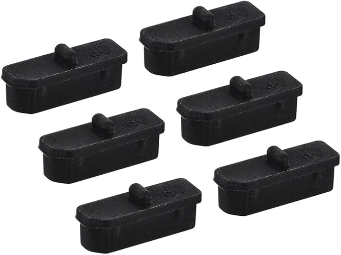 uxcell 6 Pcs Clear Ethernet Hub Port Display Port Adapter Anti Dust Cover Cap Protector Plug