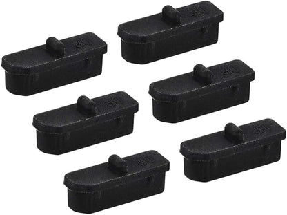 uxcell 6 Pcs Clear Ethernet Hub Port Display Port Adapter Anti Dust Cover Cap Protector Plug