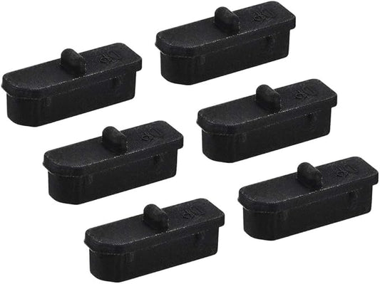 uxcell 6 Pcs Clear Ethernet Hub Port Display Port Adapter Anti Dust Cover Cap Protector Plug