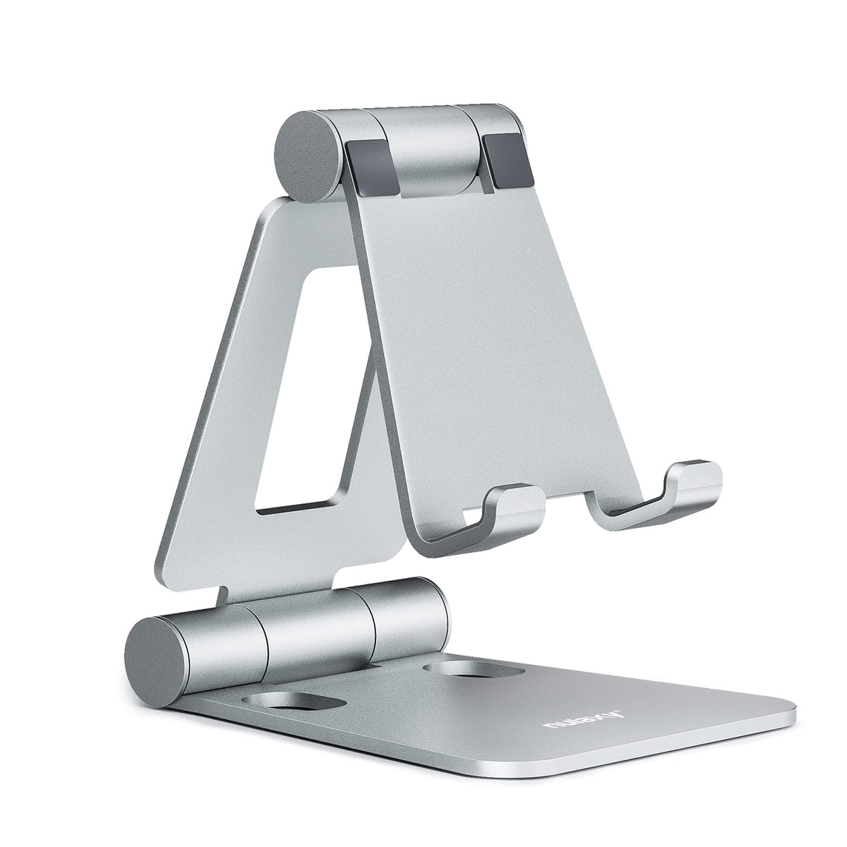 Nulaxy Full Aluminum Dual Folding Cell Phone Stand for Desk, Red
