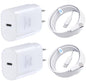TT&C 2-Pack 30W USB C Fast Charger with 10FT Long Cables for iPhone 17, 16