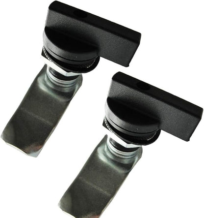 WJSKDQ 2PCS Thumb Operated Offset Thumb Cam Lock Black Cam Lock