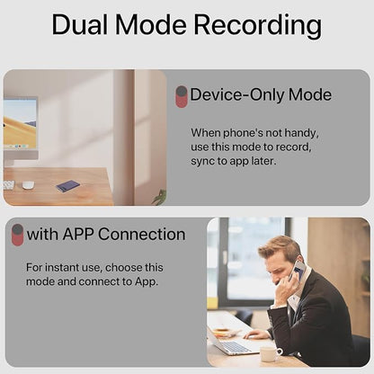 Ai Voice Recorder, Note Voice to Text Recorder W/Magnetic Case, App Control, Transcribe & Summarize with by Chatgpt, Support 112 Languages, 64GB Memory, Audio Recorder for Lectures, Meetings, Calls