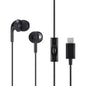 Wired Earbuds with Microphone, In-Ear Headphones, 3.5mm Jack, High Definition Sound, Secure Fit, 4.2 ft Cable, S/M/L Ear Tips, Black