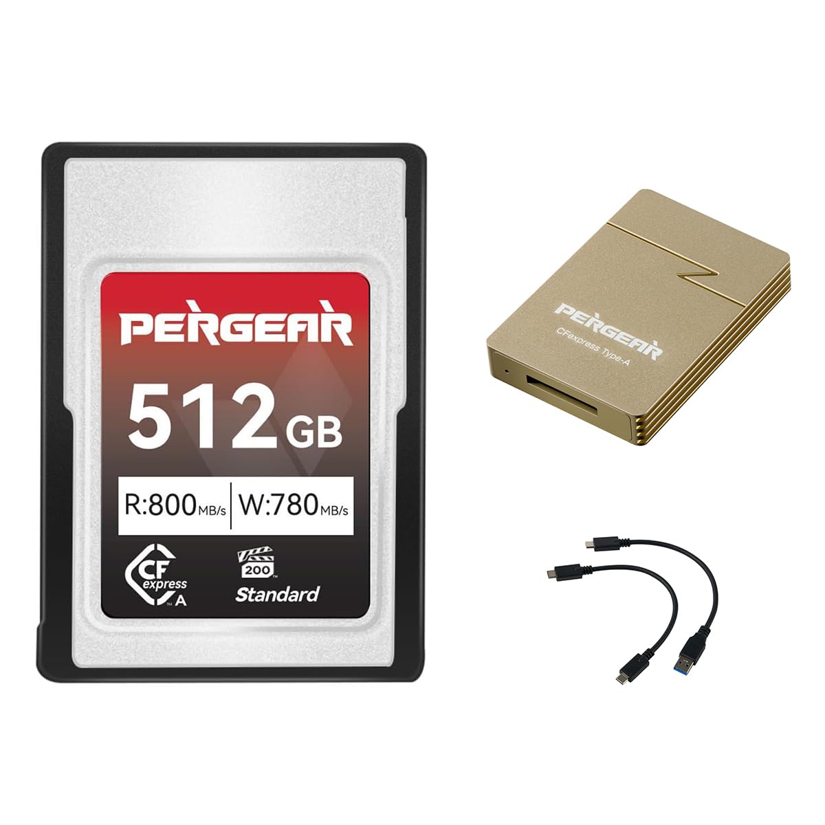 Pergear 256GB CFexpress Type A Memory Card for Sony Cameras, VPG200