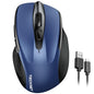 TECKNET Wireless Mouse Rechargeable, 2.4G Computer Mice with USB-A Receiver