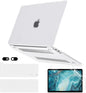 Frost Case for MacBook Pro 13 inch M2 M1 A2338 A2289 A2251 A2159 A1989 A1706 2023-2016 Release with Touch ID, 6 in 1 Plastic Hard Shell&Keyboard Cover&Screen Protector&Webcam Cover,Matt Clear