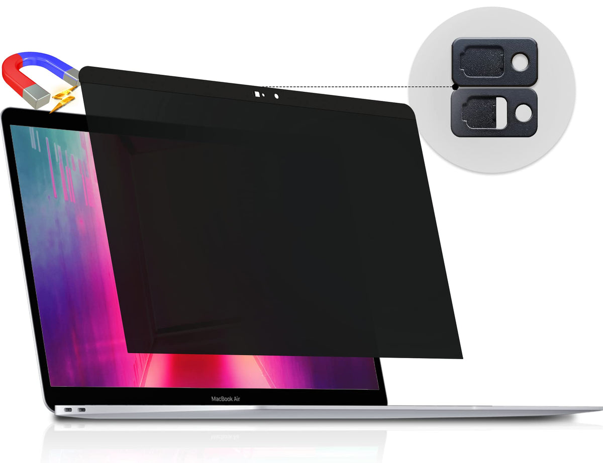 Peslv Magnetic Privacy Screen for Macbook Air 13.6/13 Inch (2022-2026, M2, M3, M4, M5), Removable Matte Anti Glare Blue Light Protector Private Security Filter for 13.6inch Mac Laptop Computer