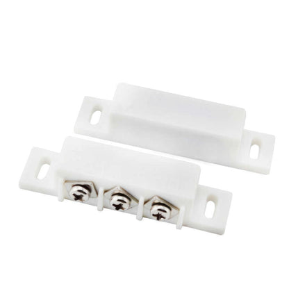 FOCMKEAS Magnetic Reed Switch Wired Surface Mount Normally Open/Closed NC/NO Contact Sensor Alarm Magnetic Door Switch with 3 Wires, PVC, MC-31
