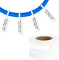100 Pcs Cable Labels - Waterproof Wire Cord Labels, Tear Resistant Wire Label, Self Adhesive Cord Organizing Label, for Cable Management, Compatible with PUQU AQ20 Label Makers(White) 25x78mm