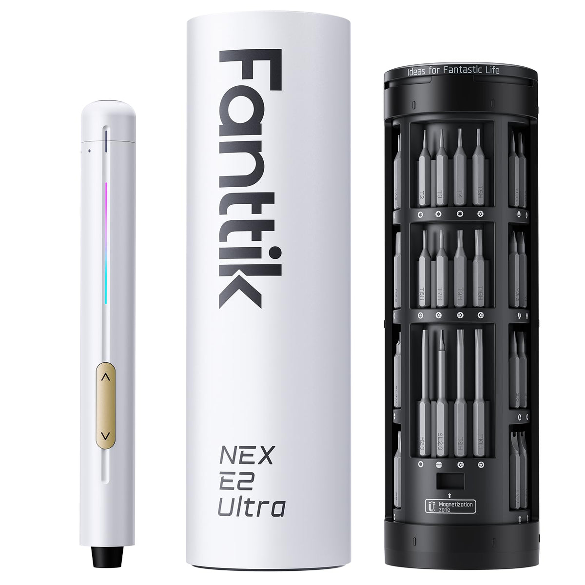 Fanttik E2 Ultra Electric Screwdriver, Screwdriver for Electronics (White)