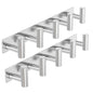 VAEHOLD Hat and Coat Wall Mount Rack - Hooks for Robes, Bags, Keys, and Towels - Bathroom Towel Hanger Organizer (White, “T“ Shape 3 Hooks 2 Pack)