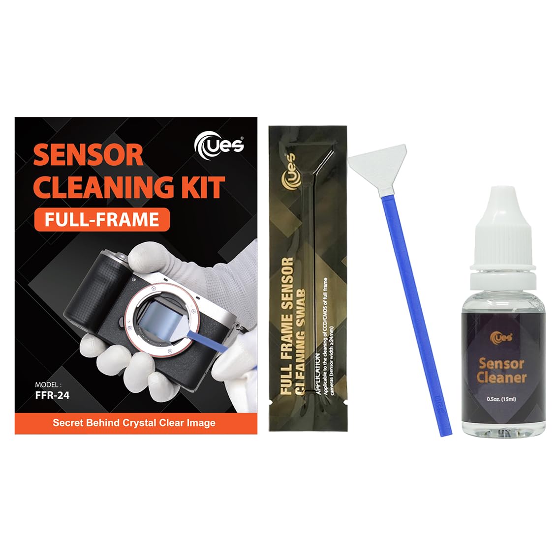 UES FFR30 Full Frame Sensor Cleaning Swab Refill Package - 30pcs 24mm Swabs
