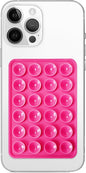 Silicone Suction Phone Case Mount, Non Slip Sticky Phone Grip for Cellphone, Silicon Adhesive Suction Cup Phone Mount, Strong Grip Holder for Selfies and Videos (Rose)