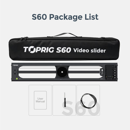 Accsoon Toprig S40 Motorized Camera Slider 40cm/16 App Wireless Control Carbon Fiber Dolly Rail Slider Support IME Lapse Photography