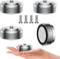 Audiocrast IF3917S HiFi Speaker Isolation Feet Pads 4PCs Aluminum 39x17mm Silver Speaker Shock Absorber Vibration Dampener Floor Protector for Audio Speaker Subwoofer CD DVD Amplifier Turntable DAC