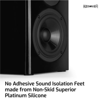 Hudson Hi-Fi 1" Platinum Silicone Isolation Dot, Non-Skid Isolation Feet - No Adhesive - 20 Duro - 16 Pack