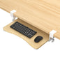 suptek Keyboard Tray Under Desk Pull Out with C Clamp Mount, Computer Keyboard & Mouse Tray, 25.6 (30 Including Clamps) x 11.8 inch Slide-Out Platform Computer Drawer for Typing, Light Wood, DSF1QM
