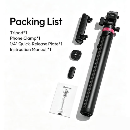 Ulanzi MT-78 Extendable Phone Tripod, 72.83" Selfie Stick Camera Stand