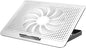 ICE COOREL Aluminum Laptop Cooling Pad, Laptop Cooler Stand with 7 Height Adjustable, Laptop Fan Cooling Pad for Laptop 12-15.6 Inch, Notebook Cooler Pad with Two USB Port (Silver)