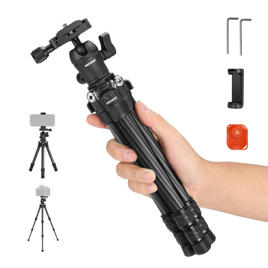 NEEWER Mini Desk Camera Tripod with Cell Phone Holder, 20"/50cm, TP-AAM521