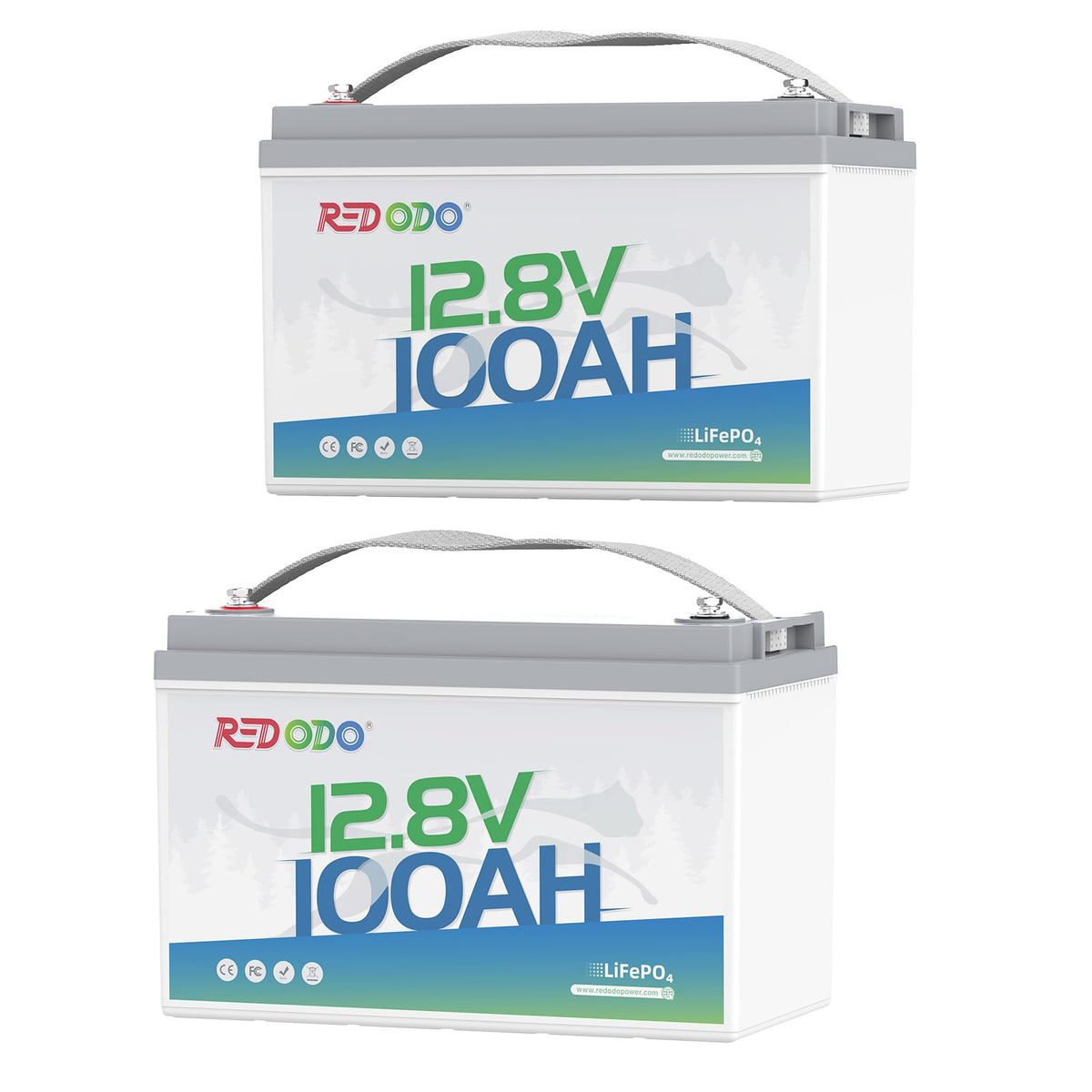 Redodo 24V 100Ah Marine Lithium Battery, for RV, Trolling Motor