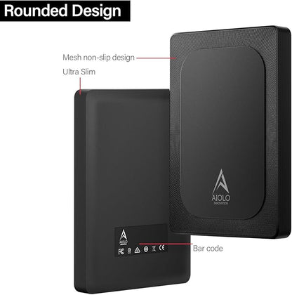 1TB External Hard Drive Ultra Slim Portable HDD-USB 3.0 USB-C for PC, Mac, Laptop, PS4, Xbox one,Xbox 360