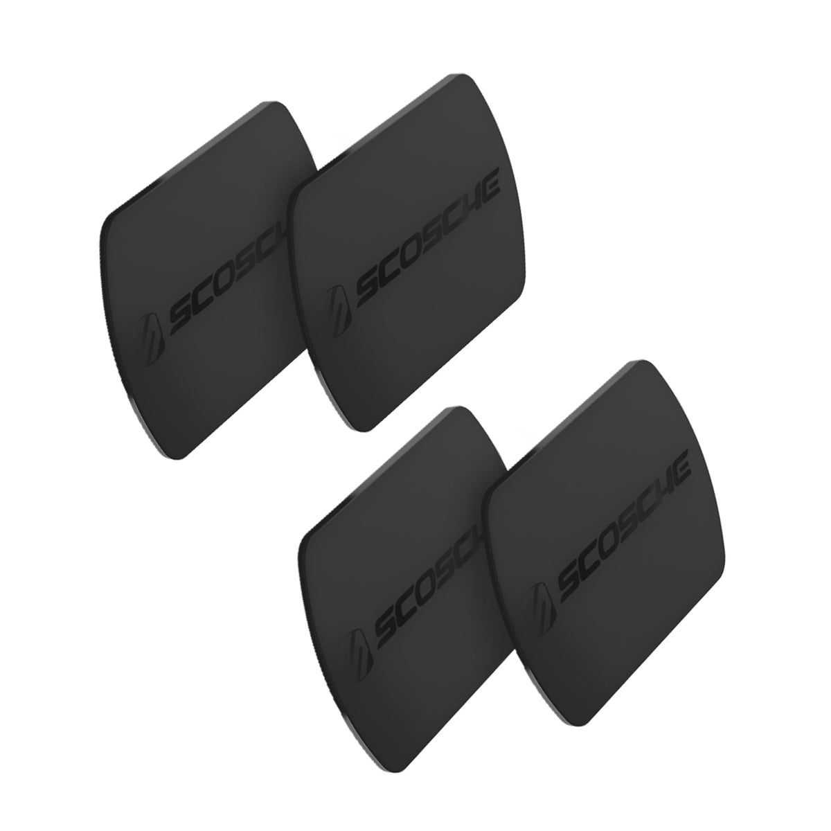 Scosche MPLT54T-2PKBP0 MagicMount Replacement Plate Kit for Magnetic Car Phone Mount Holder, Metal Plates w/Extra Strength Hold for Smartphone, Tablet, Magnet Cell Phone Stand & Phone Case, Pack of 2