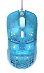 Gwolves Hati HTM Lightweight Honeycomb Wired Gaming Mouse,~56g,3389 Sensor,16,000 DPI, Low Latency,Anti-Interference,6 Programmable Buttons,On-Board Memory,PC/Mac and Laptop (Cerulean, HTM - Medium)