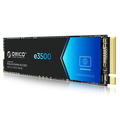 ORICO 512GB M.2 NVMe SSD, PCIe Gen3x4 M2 2280 SSD, Up to 2800MB/s Read & 1300MB/s Write, 3D NAND Flash Internal Solid State Drive with SLC Cache, Compatible with Laptops PC Desktops-e3500