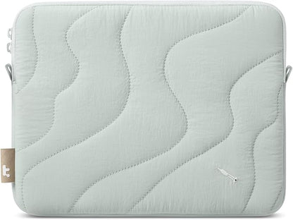 tomtoc 360 Protective Puffy Tablet Sleeve for iPad Pro 11-inch (M4/(4th/3rd/2nd/1st Gen), iPad Air 11-inch (M3) 2025/(M2) 2024 with Magic Keyboard/Smart Keyboard, Quilted Soft Puffer iPad Case