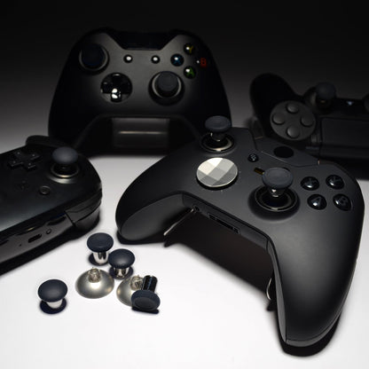 eXtremeRate 8 in 1 Magnetic Metal Thumbsticks for Xbox Series X/S, for Xbox One S/X & PS4 Slim/Pro Controllers with T8H Screwdrivers - Black