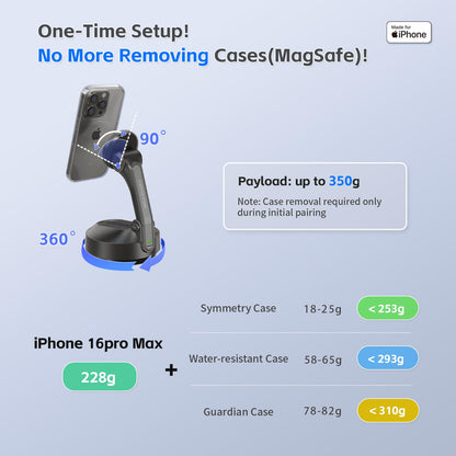COMITOK Magnetic Auto Face Tracking Stand MOTA Tripod with Remote Controller for iPhone Follows Your Movement Hands-Free Video Recording with 360 Degree Holder for Conference, FaceTime, Fittness-Black