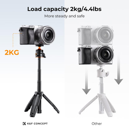 K&F Concept Selfie Stick Tripod. Black