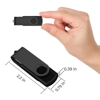 4GB 100-Pack USB Flash Drives Bulk EASTBULL USB 2.0 Thumb Drive,Black