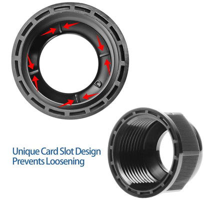 XHF 10 Pcs 1/4" IP68 Strain Relief Nylon Cord Grip NPT Cable Glands Adjustable UL Listed and RoHS Compliant (Black)
