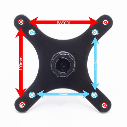 Kado Portable Monitor Stand Adapter 17mm Ball Head to 100x100mm 75x75mm