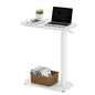 SANODESK 24''Pneumatic Height Adjustable Overbed Bedside Table Mobile